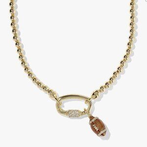 Kendra scott jewelry. Drusy, football necklace